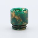 810er Driptip Wide Bore - Resin - with gold flitter