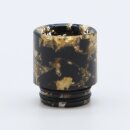 810er Driptip Wide Bore - Resin - with gold flitter