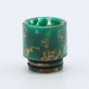 810er Driptip Wide Bore - Resin - with gold flitter