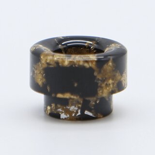 810er Driptip Wide Bore - Resin - with gold flitter