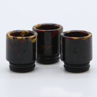 810er Driptip Wide Bore - Resin - f&uuml;r TFV8 dark red gold